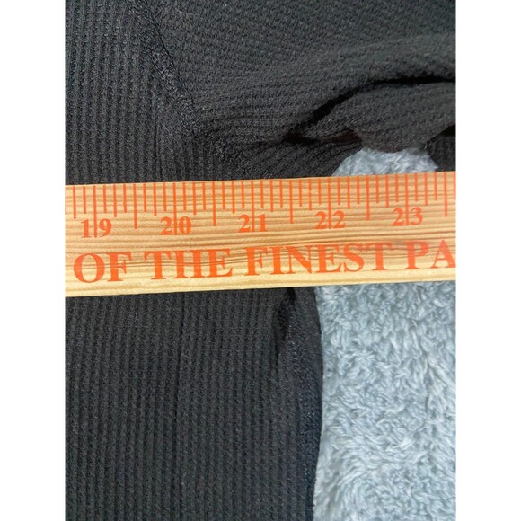 Magellan Outdoors Pullover Thermal Shirt Mens X Large Black Waffle Knit Outdoor - Picture 3 of 5